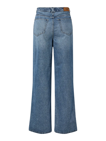 Yasuva hw wide jeans s. - medium blue denim
