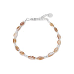 Natural shell bracelet silver