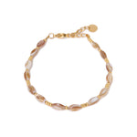 Natural shell bracelet gold