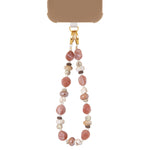 Natural taupe phone cord gold