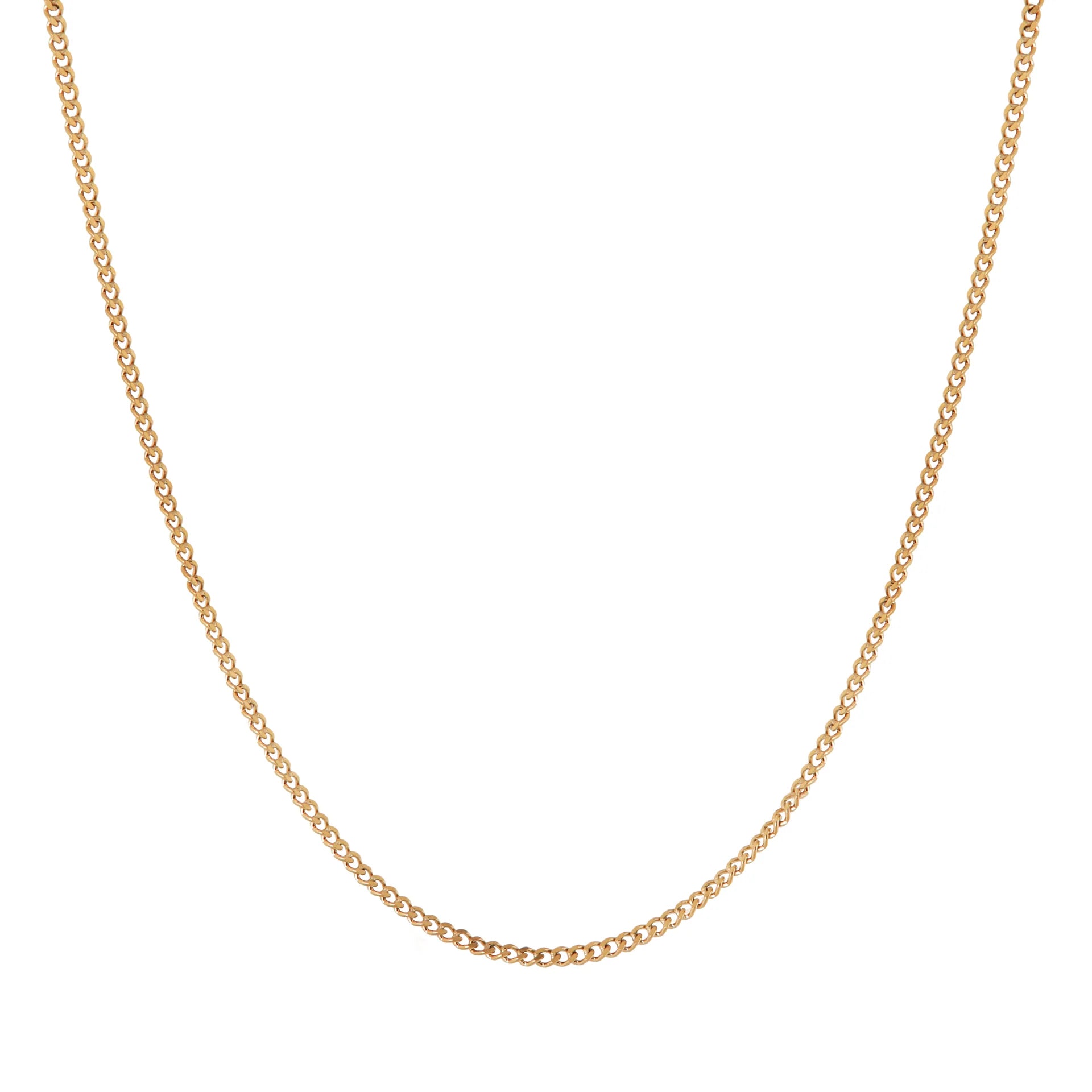 Plain necklace gold