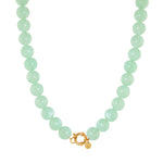 Green juice necklace gold