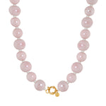Rosy glow necklace gold