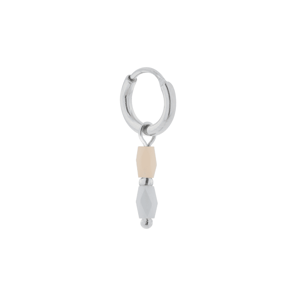 Single Ocean Terra hoop silver