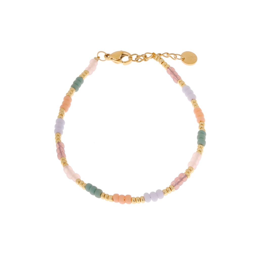 Ocean rainbow bracelet gold