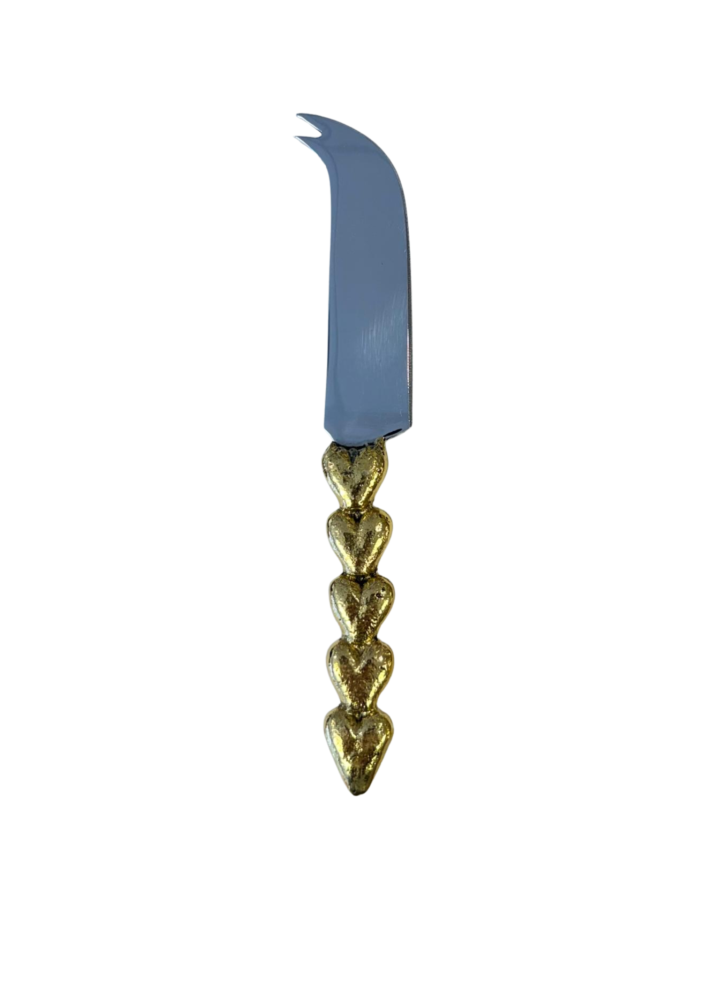 Doing goods - Holly heart cheese knife - gekarteld mes met vorkpunt