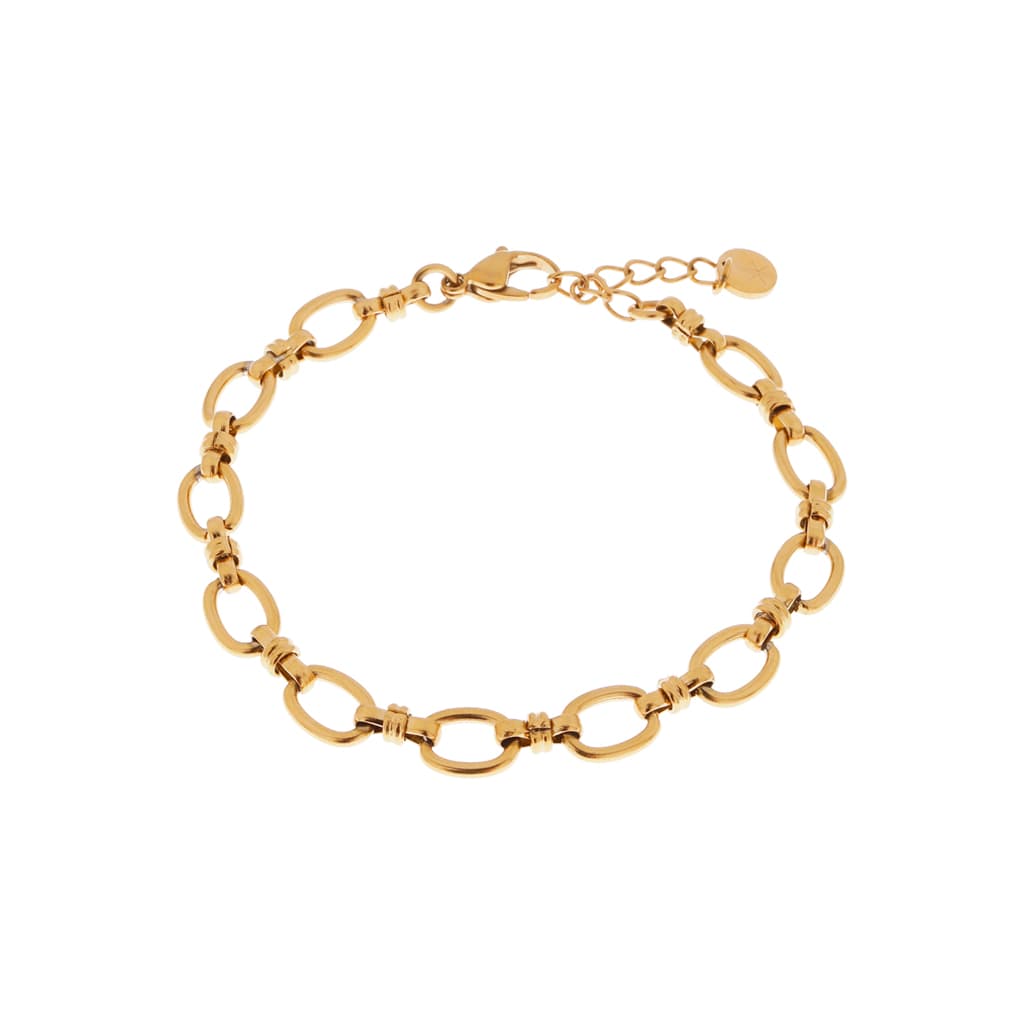 Open chain bracelet gold