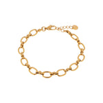 Open chain bracelet gold
