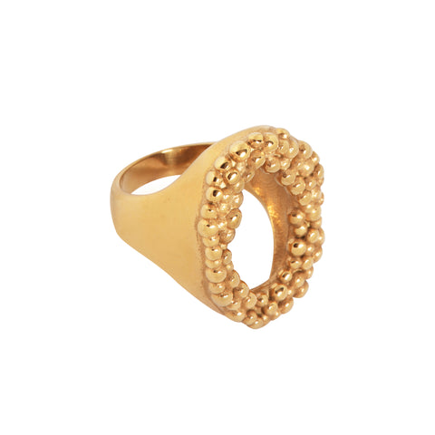 Organic bubble ring gold