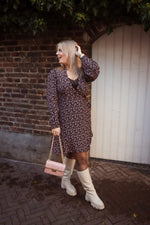 Messina Morocco dress - black flowers