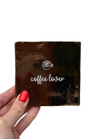 Tegel - Coffee lover - goud