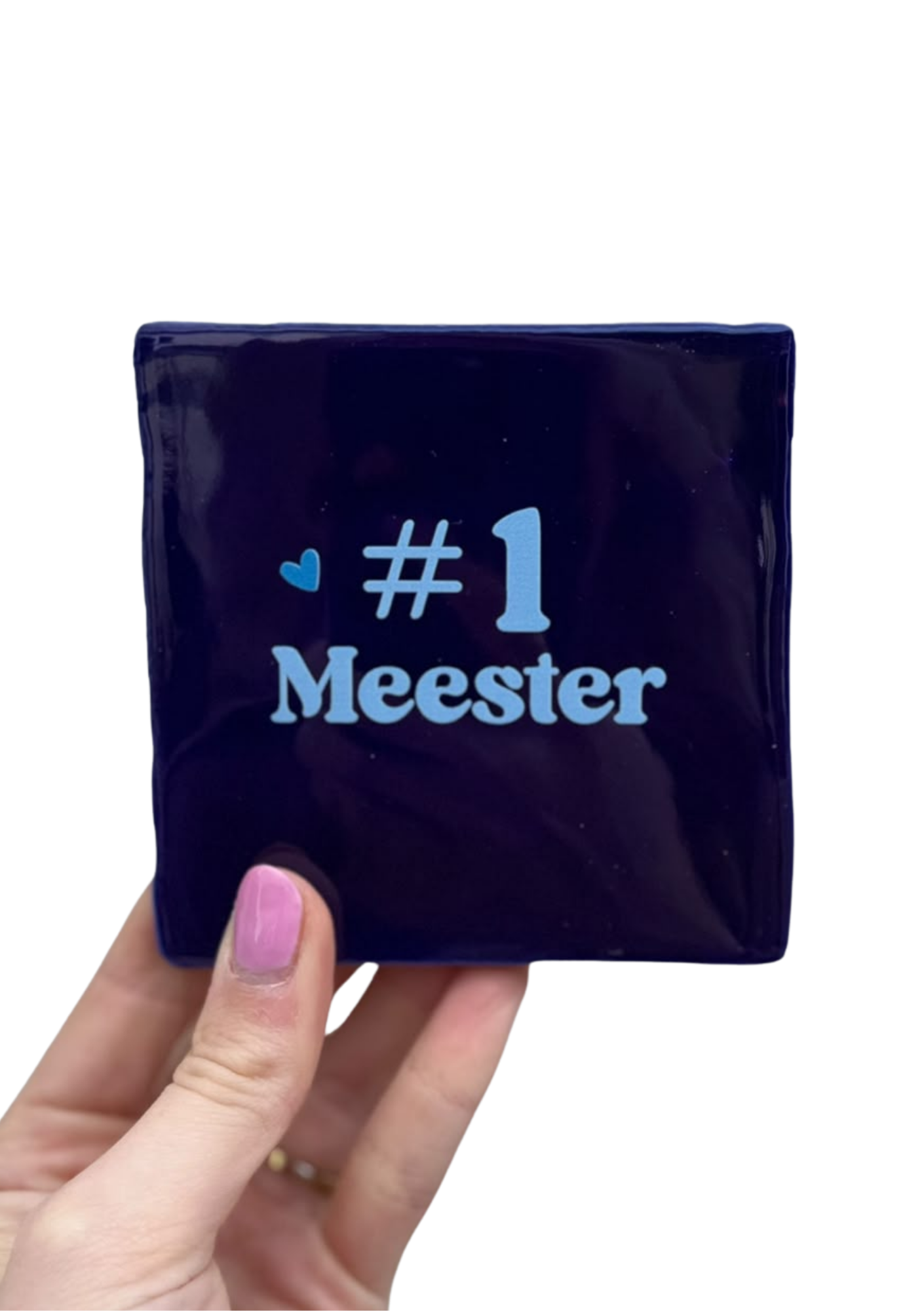 Tegel - meester - blauw