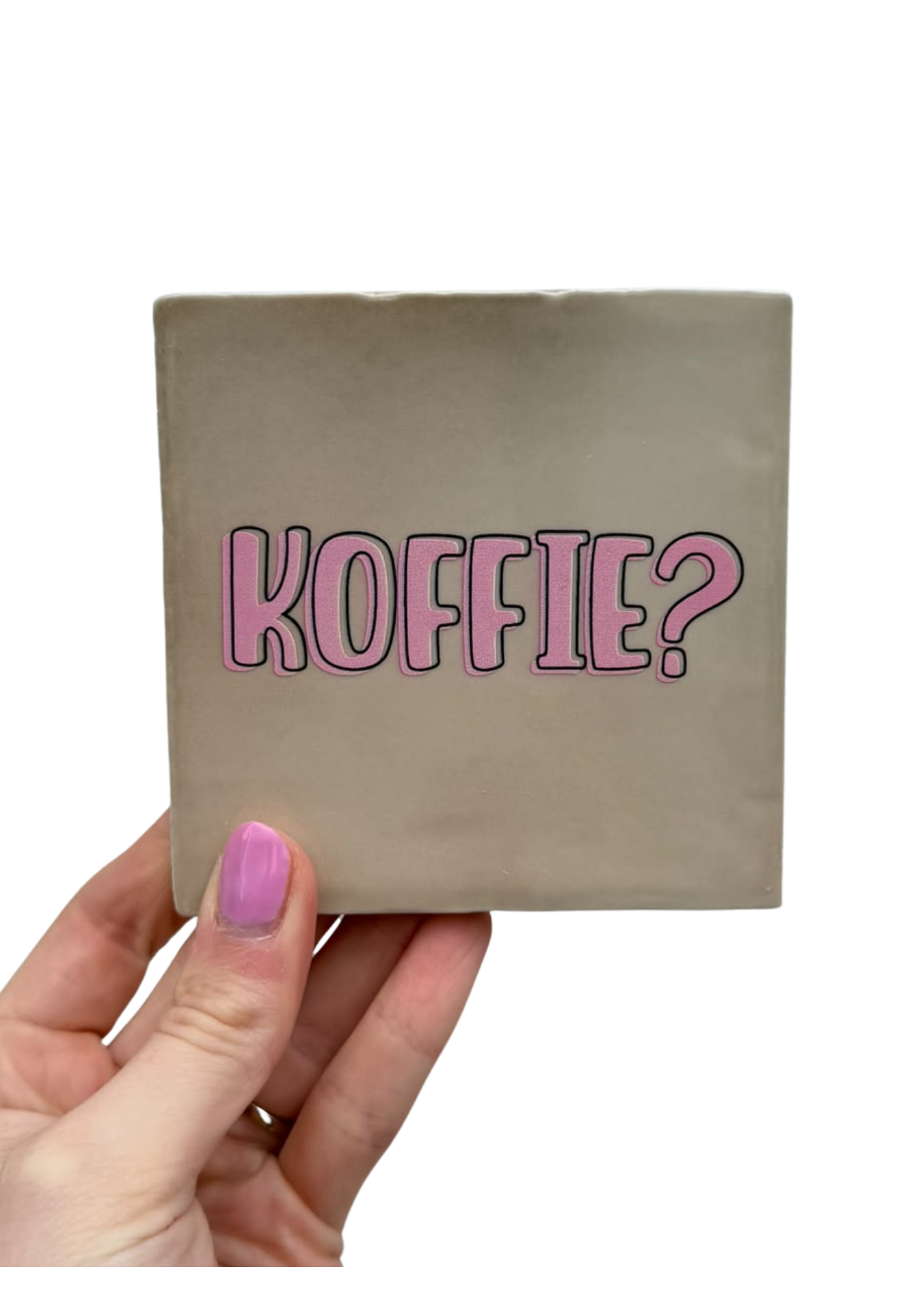 Tegel - Koffie? - taupe