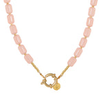 Peachy beads necklace gold