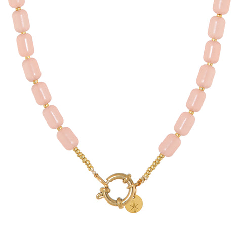 Peachy beads necklace gold