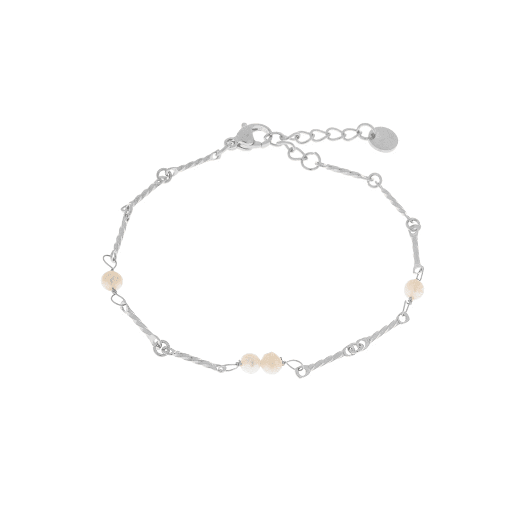 Pearl pearl pearl bracelet silver