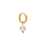 Single Pebble Beach Hoop Gold