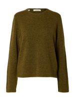 Slwlulu ls knit - Fig green