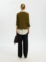 Slwlulu ls knit - Fig green