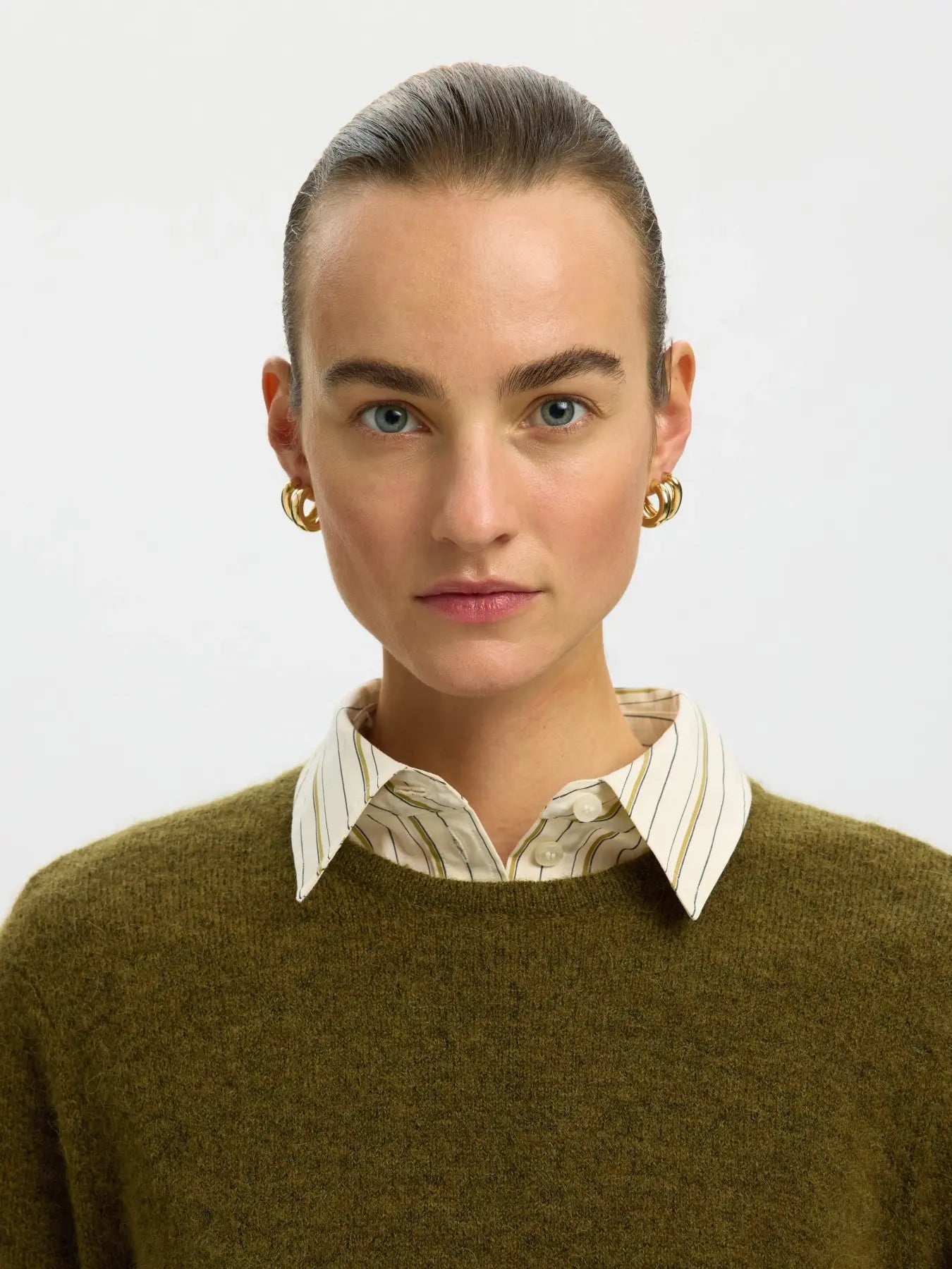 Slwlulu ls knit - Fig green