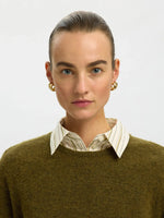 Slwlulu ls knit - Fig green