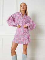 Ruffle skirt Nolee - soft pink