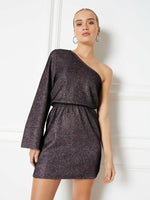 One shoulder dress Bali - multi colour