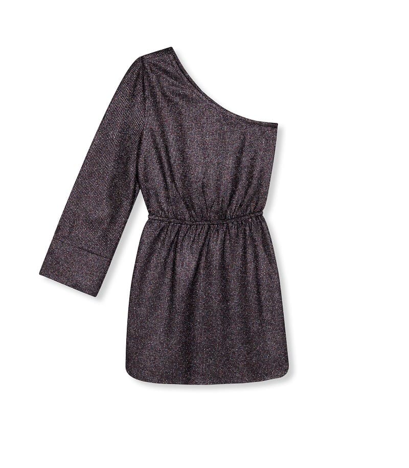 One shoulder dress Bali - multi colour