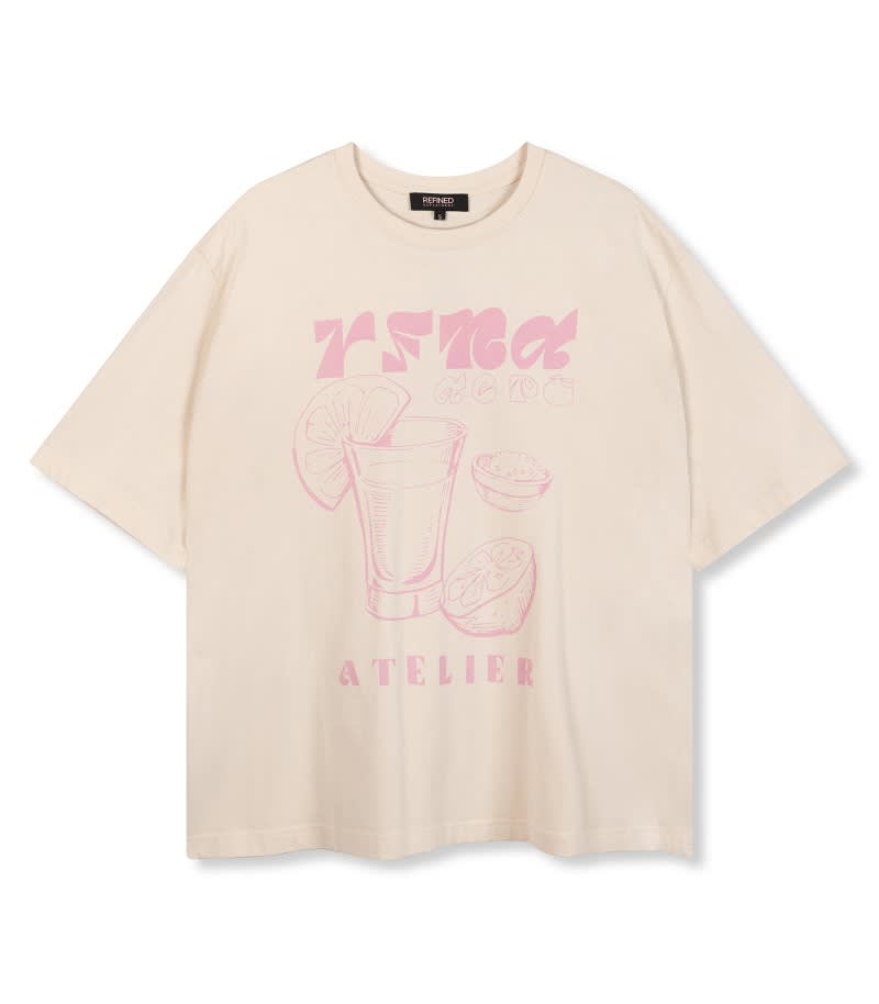 Oversized shirt Maggy - vintage white