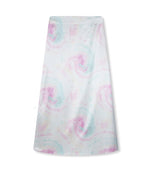 Satin tie-dye skirt Audrey -  soft pink