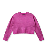 Knitted sweater May - purple