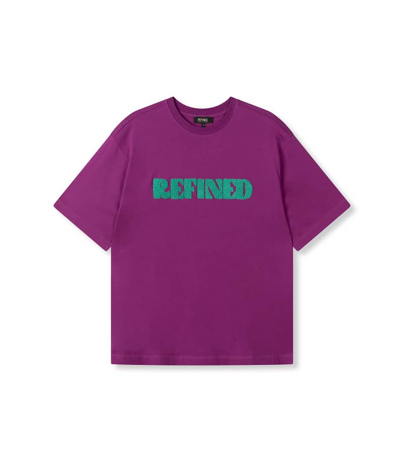 Oversized t-shirt Maggy - Purple/green