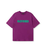 Oversized t-shirt Maggy - Purple/green