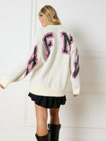 Knitted sweater Neva - creamy white
