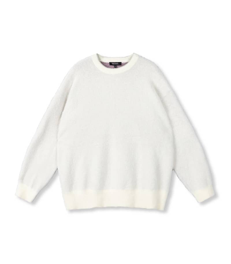 Knitted sweater Neva - creamy white