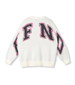 Knitted sweater Neva - creamy white