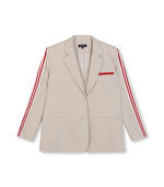 Oversized striped blazer Bodi - sand