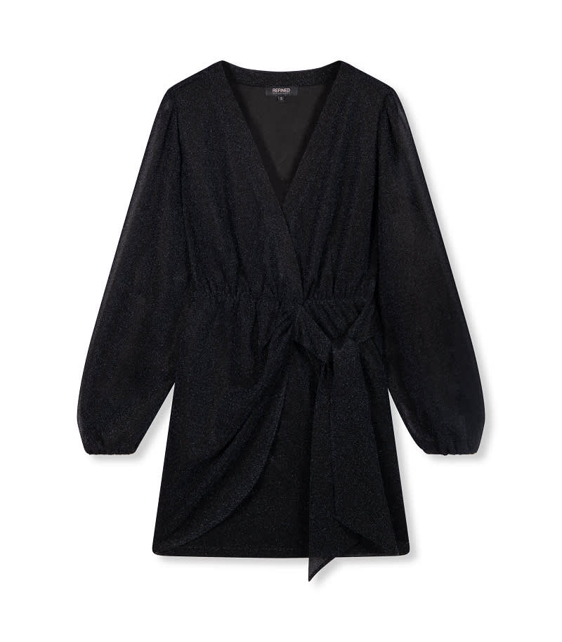 Polina dress wrap dress- black