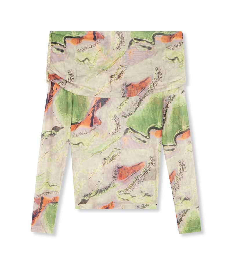 Dayana off shoulder top - multi color