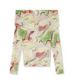 Dayana off shoulder top - multi color