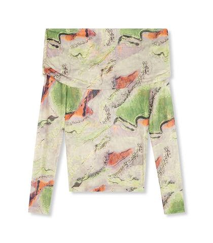 Dayana off shoulder top - multi color