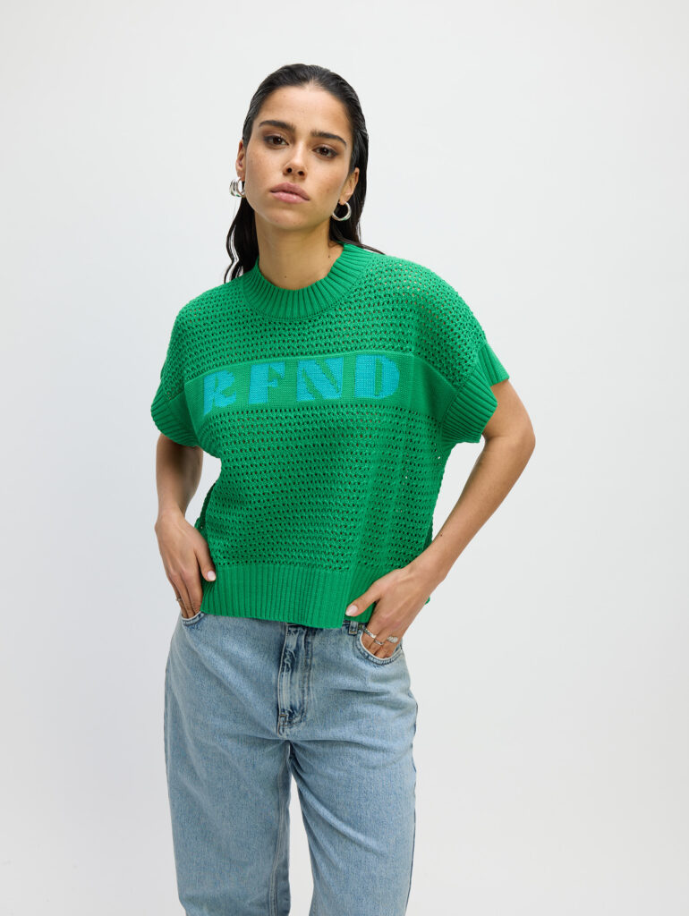 Sleevless sweater BIANCA - Green