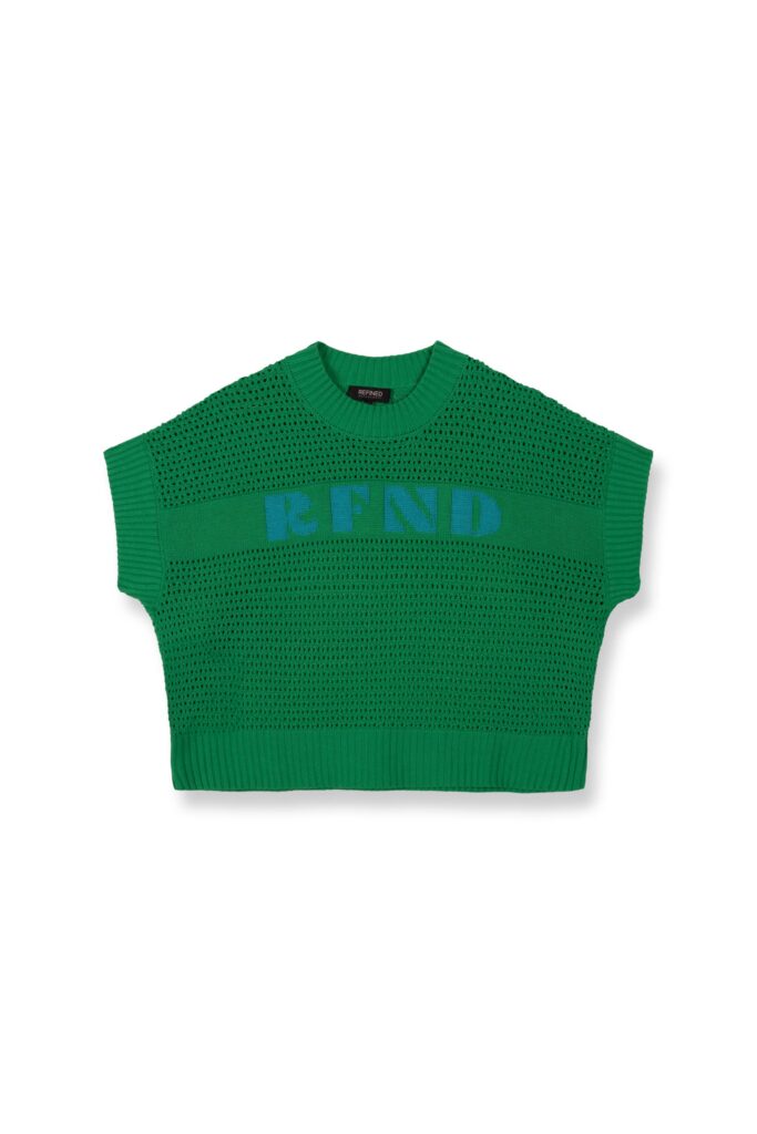 Sleevless sweater BIANCA - Green
