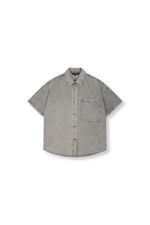 Denim Blouse Studs DIDI - Mid Grey