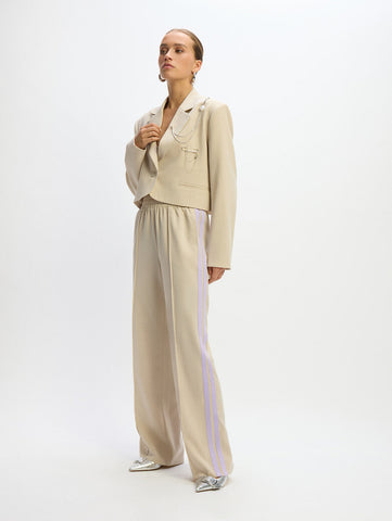 Wide leg tape pants TYRA