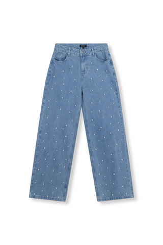 Pearl denim pants PAYTON - Blue denim