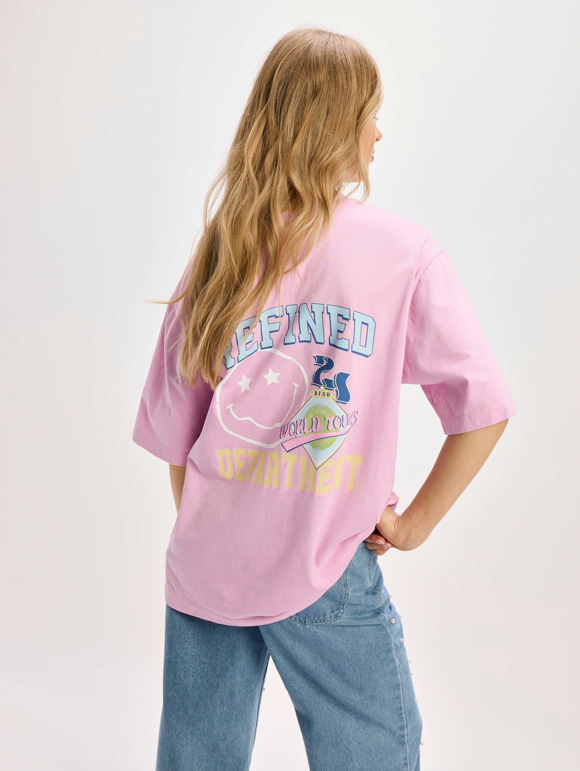 Oversized t-shirt maggy - soft pink