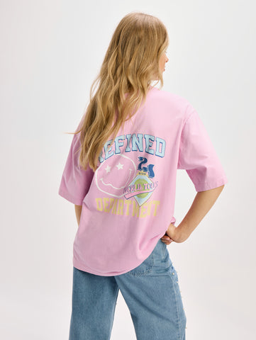 Oversized t-shirt maggy - soft pink