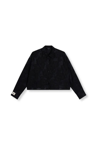 Cropped blouse MARY - Black