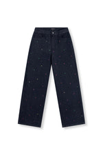 Studded denims pants PAYTON - Blue denim